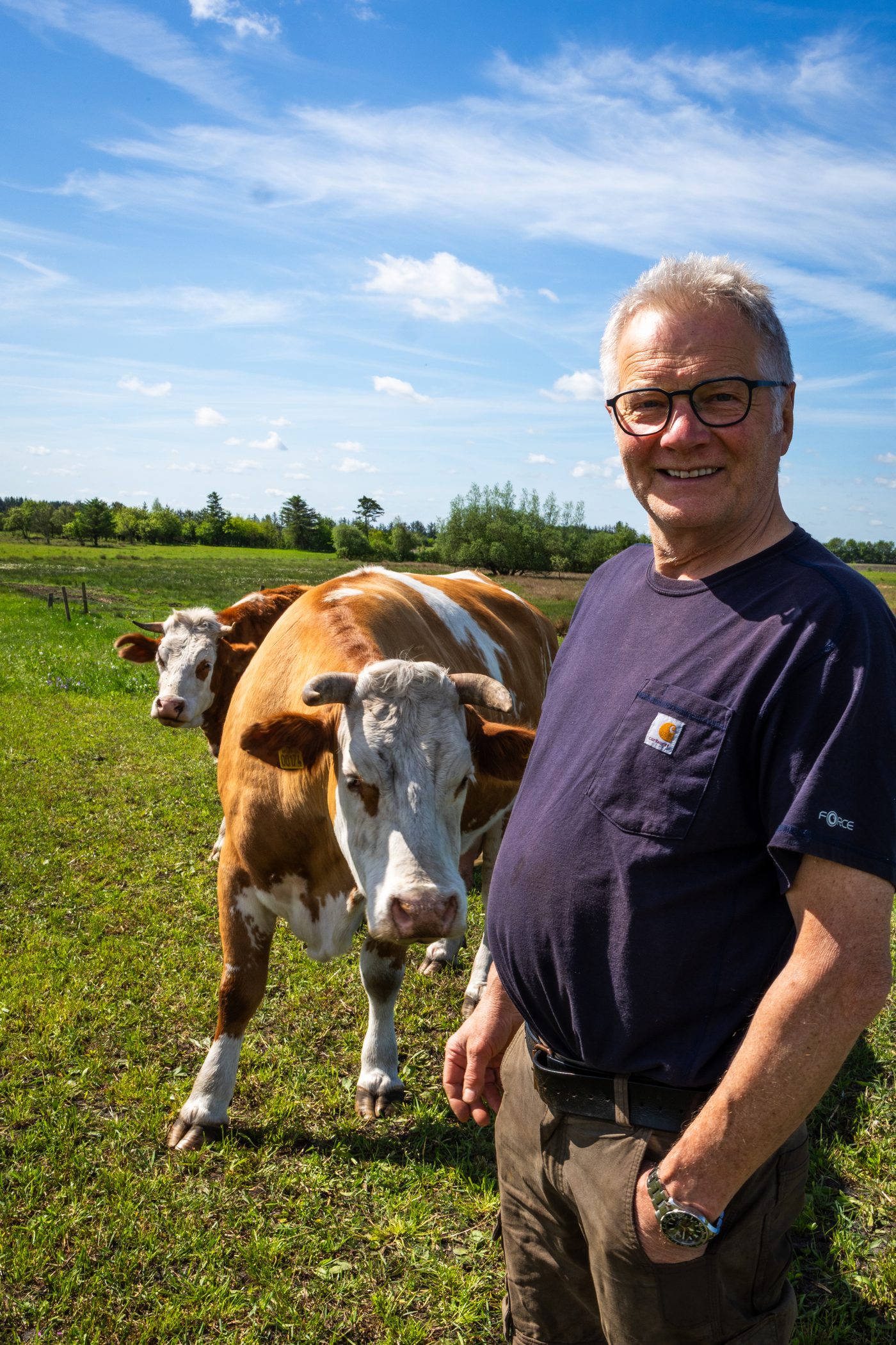 Karl Henning Mikkelsen på marken på Højbo